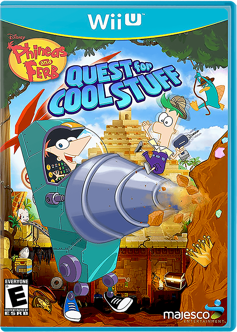Phineas and Ferb: Quest for Cool Stuff box art for Wii U
